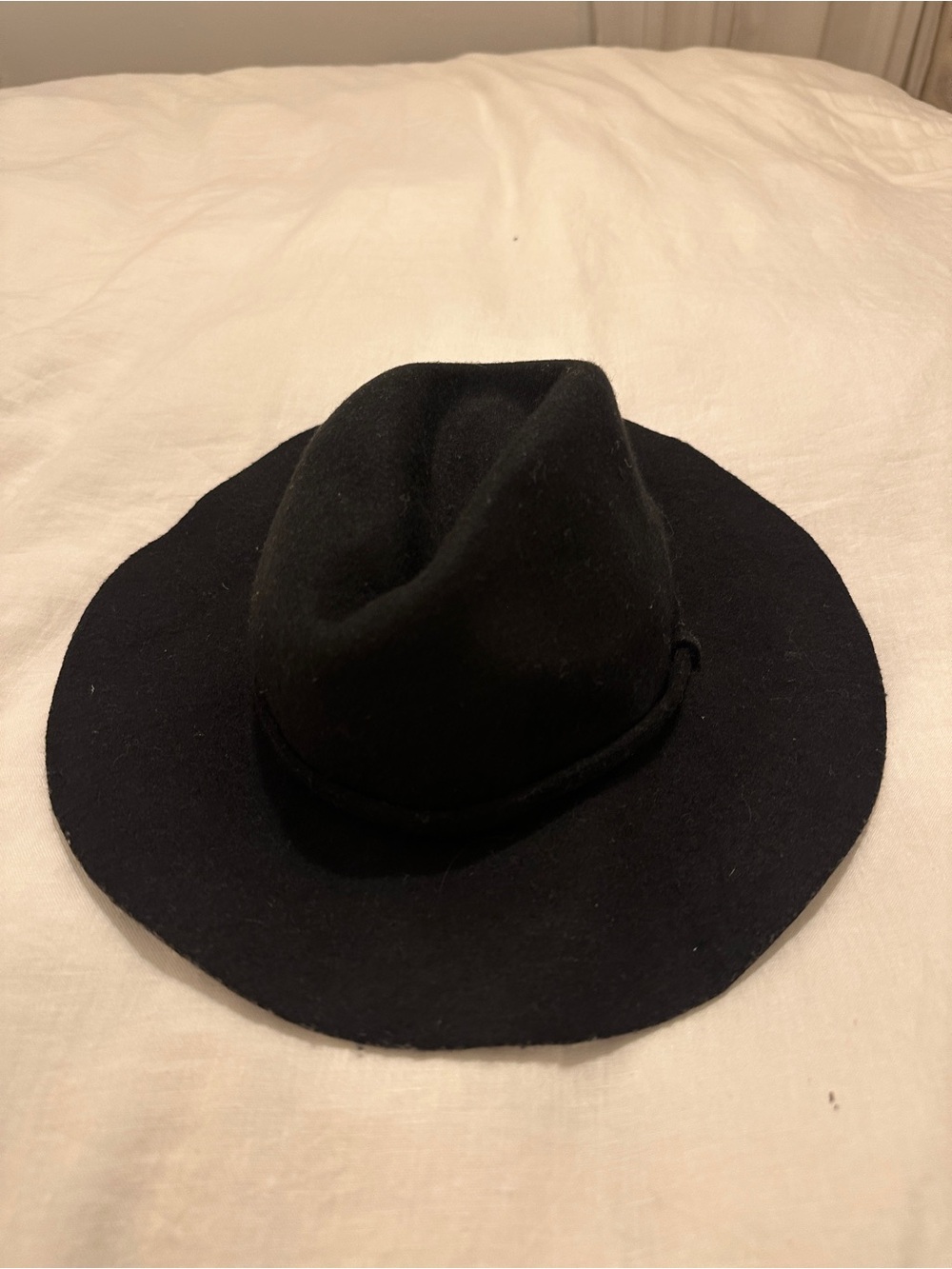 J. Crew Black Wool Fedora Hat